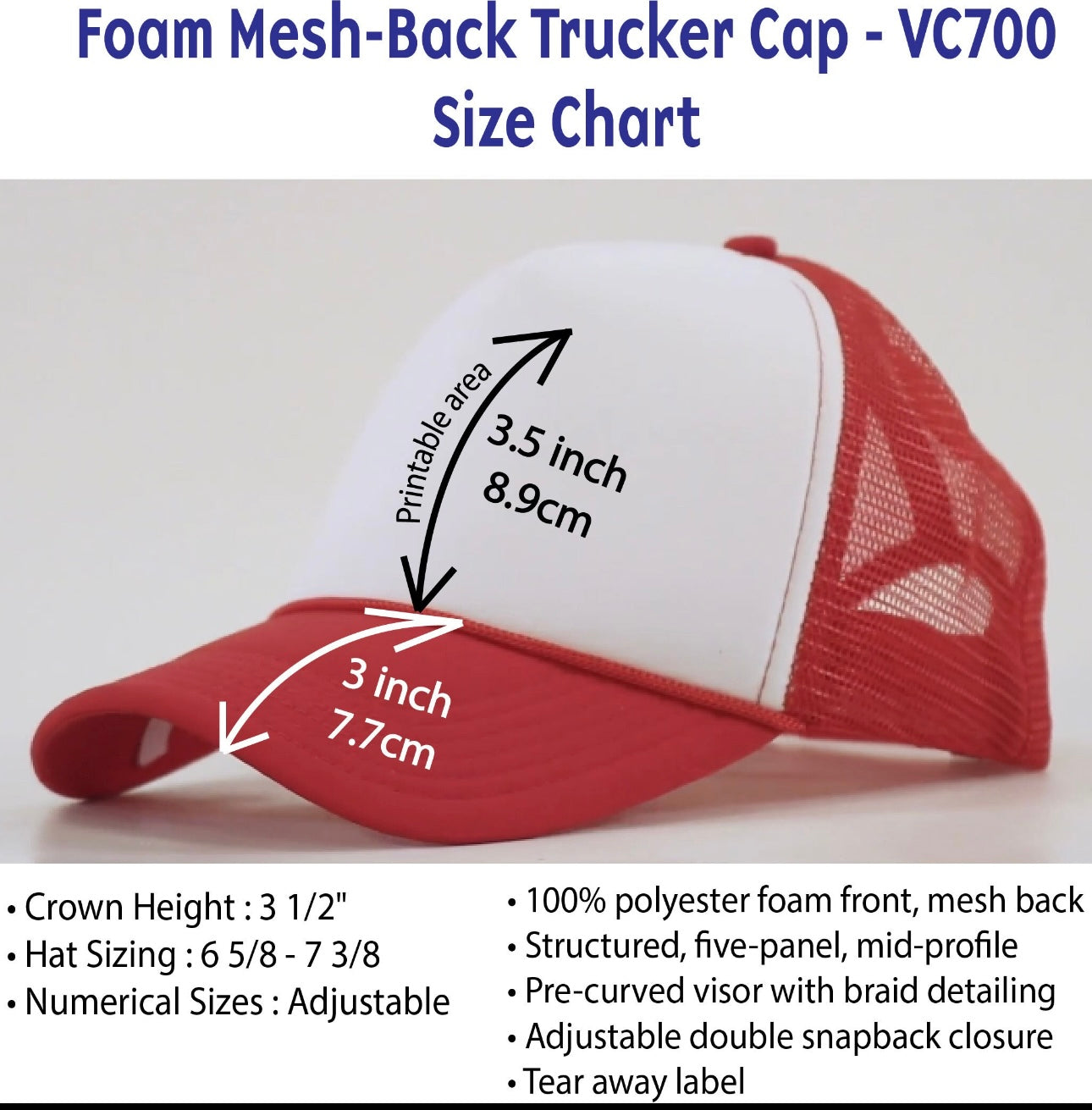 Custom Hat/Trucker Cap Customize your text