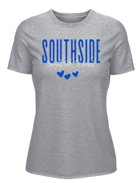 Southside Elem short sleeved heart tshirt sizes 2xL-5xl