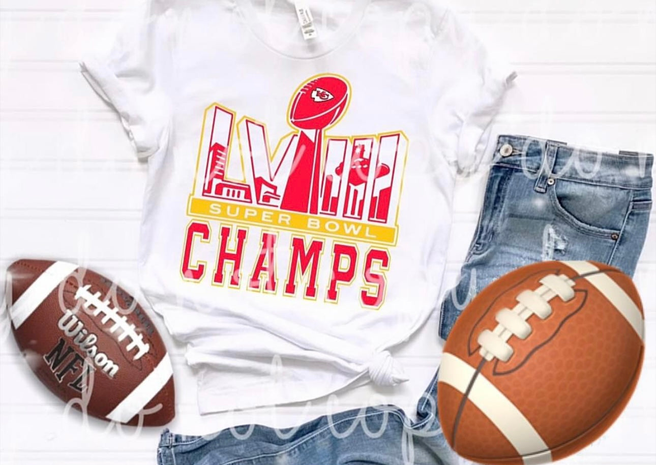 NFL Super Bowl Champion (Chiefs) 2024 Shirts 4 designs to choose from!