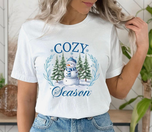 Crew Sweatshirt: snowman cozy season