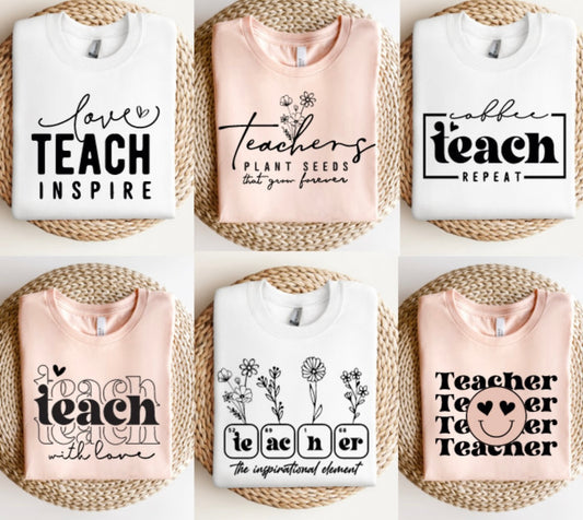 Teacher T-Shirts** New Designs ***