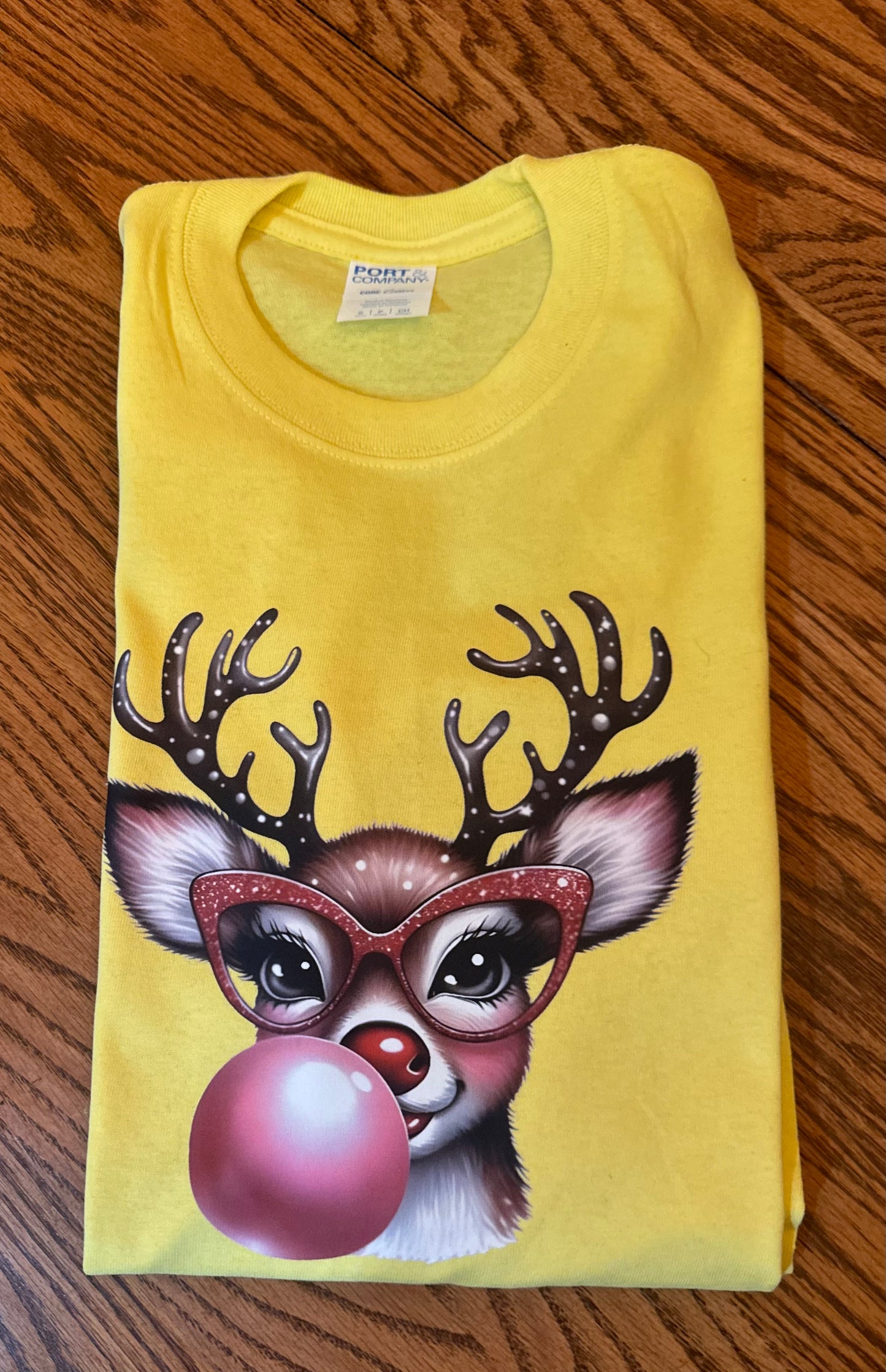 Deer with bubble shirt