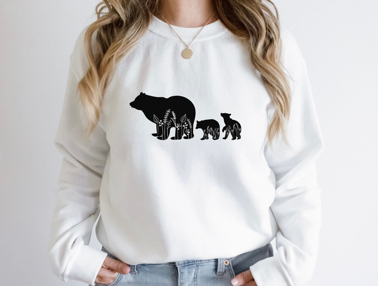 Momma Bear & Cubs Sweatshirt ~ Customizable