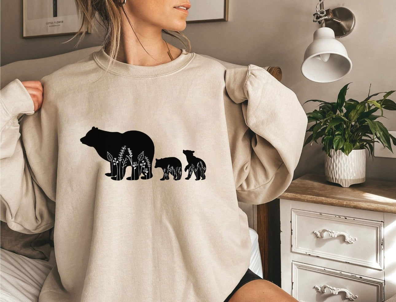 Momma Bear & Cubs Sweatshirt ~ Customizable