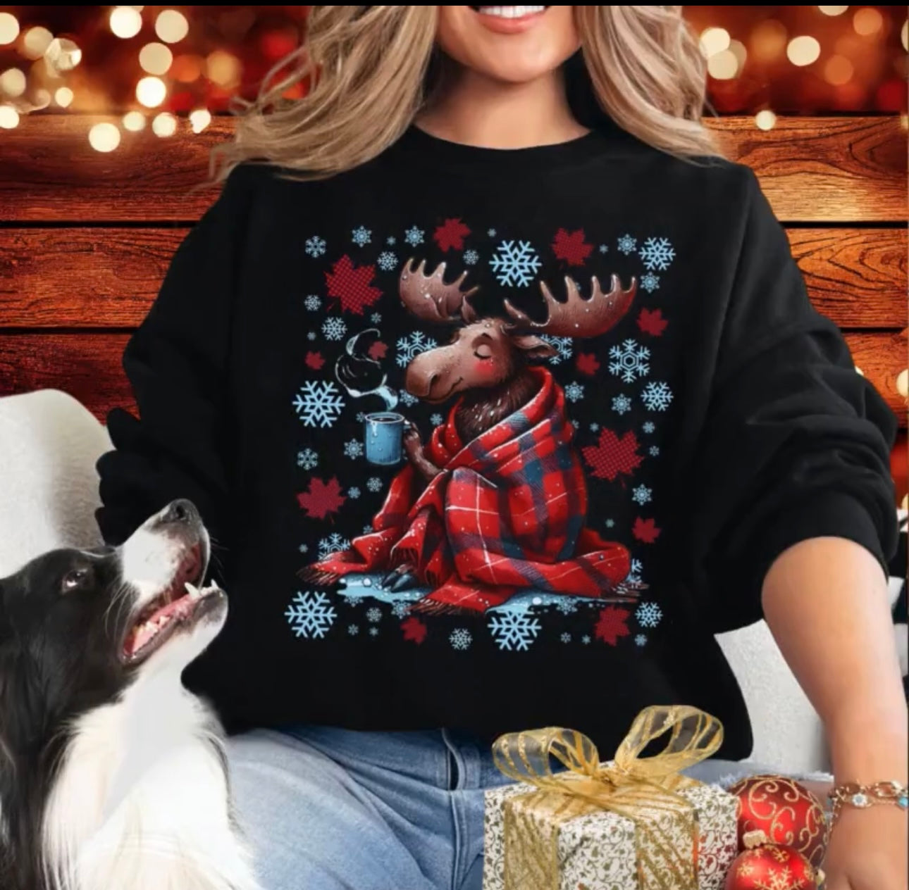 Moose Crew Sweatshirt: All cuddled up!