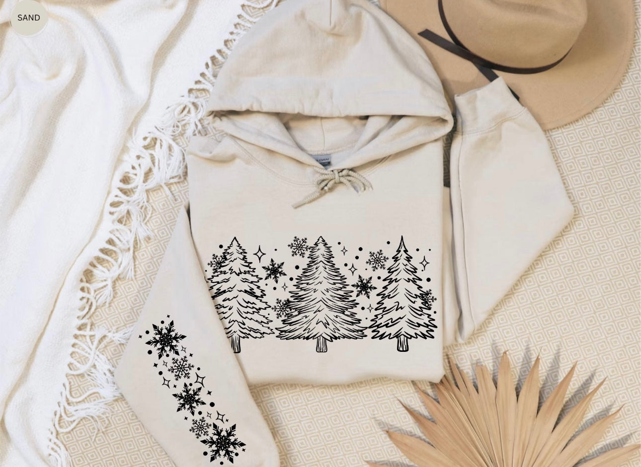 Snowflakes & Trees hoodie