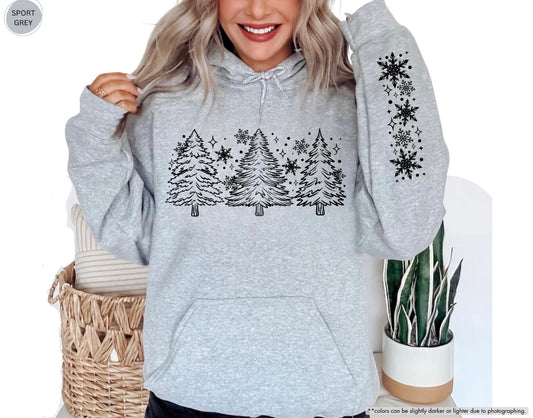 Snowflakes & Trees hoodie