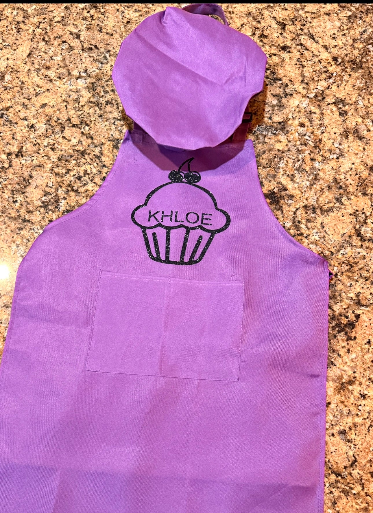 Custom Youth apron with chef hat