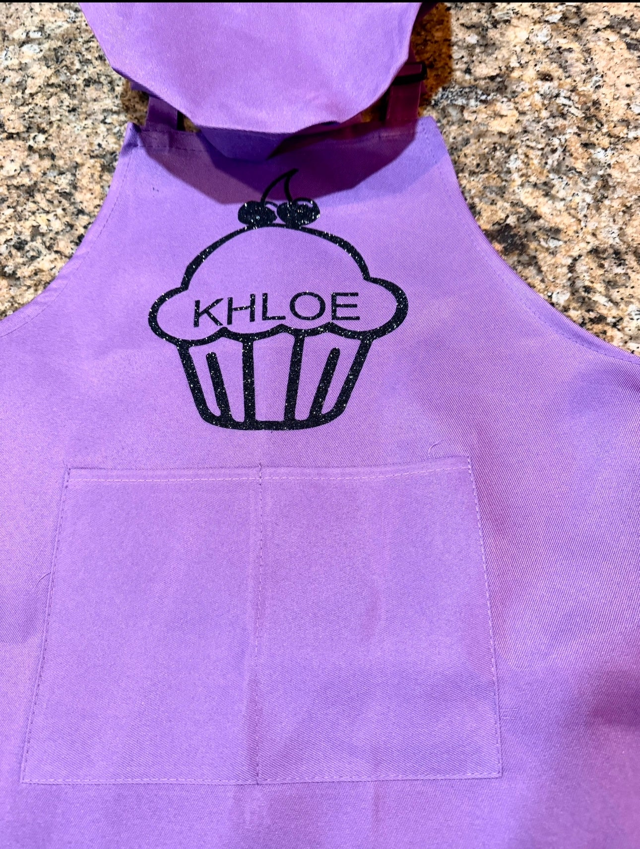 Custom Youth apron with chef hat